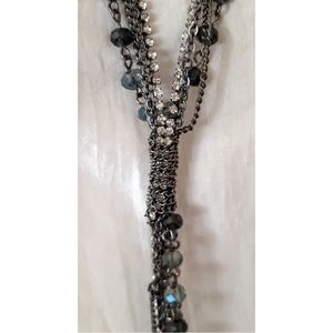 Multi Strand Crystal Rhinestone Necklace Vera Wang